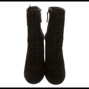 Alaia Suede Wedge Boots - size 6